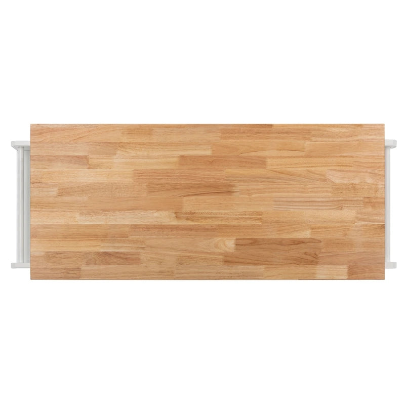 SAFAVIEH Krystal 2-Door 1-Shelf Kitchen Cart - 45.7 W x 17.3 L x 35.6 H - 46Wx17Dx36H