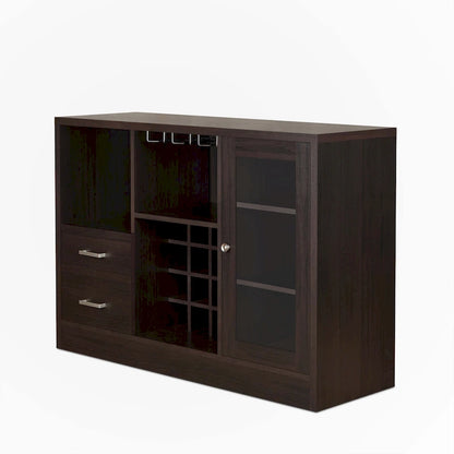Espresso Finish Wine Cabinet