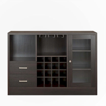 Espresso Finish Wine Cabinet