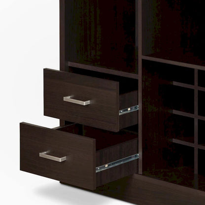 Espresso Finish Wine Cabinet
