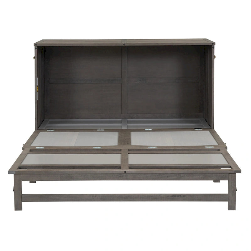 Queen Size Murphy Bed with Built-In Charging Station