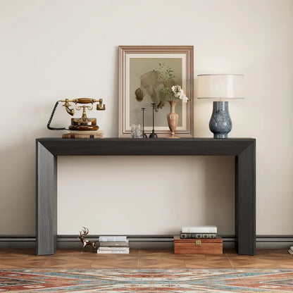 Christopher Knight Home - Mirod Elegant Console Table with Fireplace-Inspired Design and Wood Veneer Top