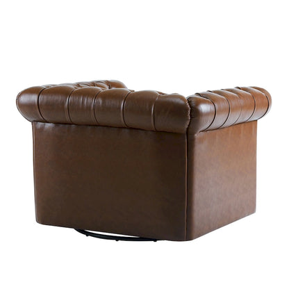 Christopher Knight Home - Chesterfield Swivel Club Chair with Deep Button Tufting and 360-Degree Rotation