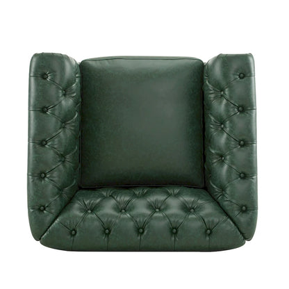 Christopher Knight Home - Chesterfield Swivel Club Chair with Deep Button Tufting and 360-Degree Rotation