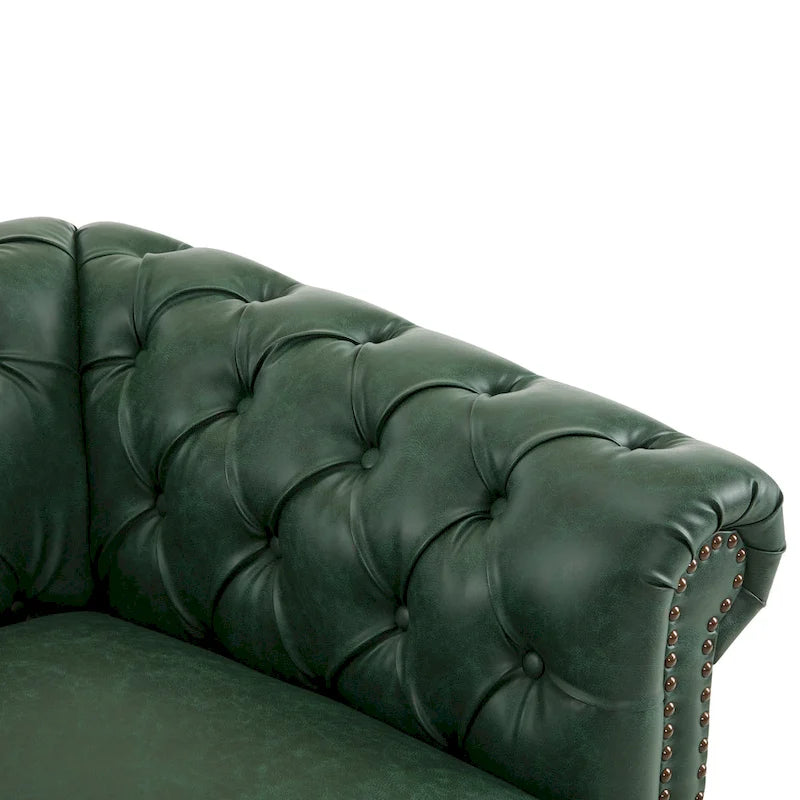 Christopher Knight Home - Chesterfield Swivel Club Chair with Deep Button Tufting and 360-Degree Rotation