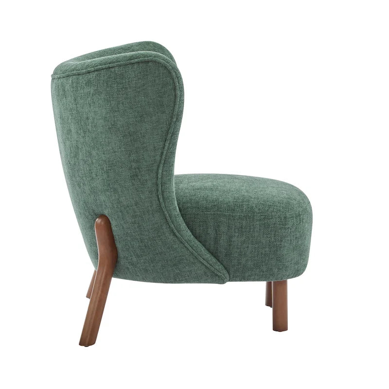 Christopher Knight Home - Camille Modern Upholstered Armless Accent Chair with Plush Seating and Solid Wood Frame