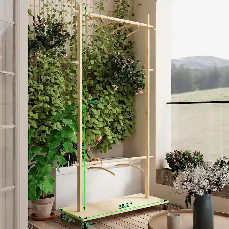 Simple Style Garment Rack with Freestanding Single Rod, Multifunctional Design, Adjustable NonSlip Feet, for Bedroom, Black