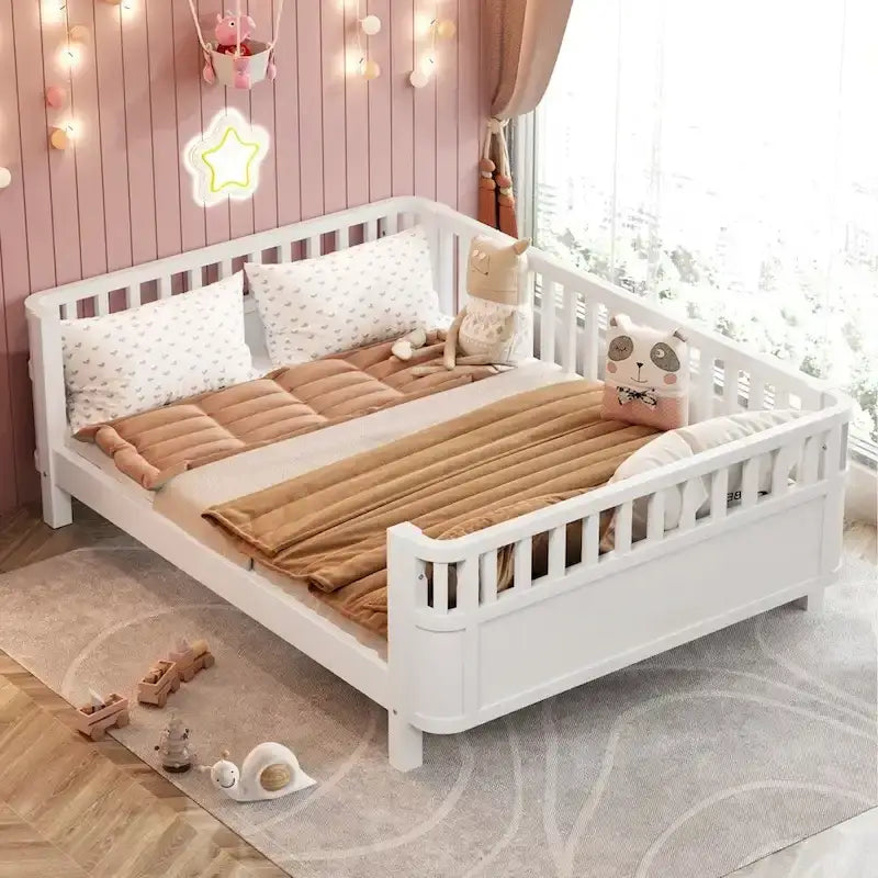 Wood Low Profile Bed Wood Platform Bed for Kids