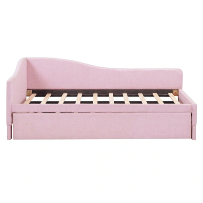 Twin L-Shaped Daybed with Pop-Up Trundle