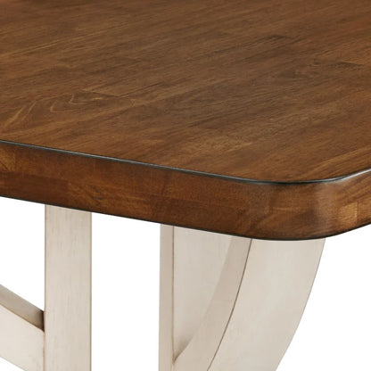 Eleanor 78-inch Oak Top Dining Table with Interlocking Base by iNSPIRE Q Classic