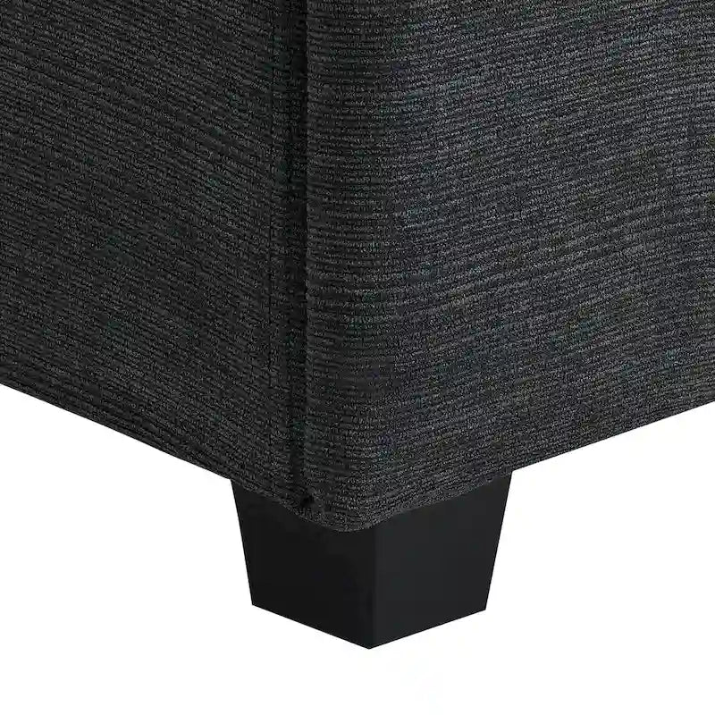 128 Chenille U-Shaped Sectional Sofa with Ottoman, 6-Seater Couch Set and Hidden Storage, USB Charging &amp; Cup Holders