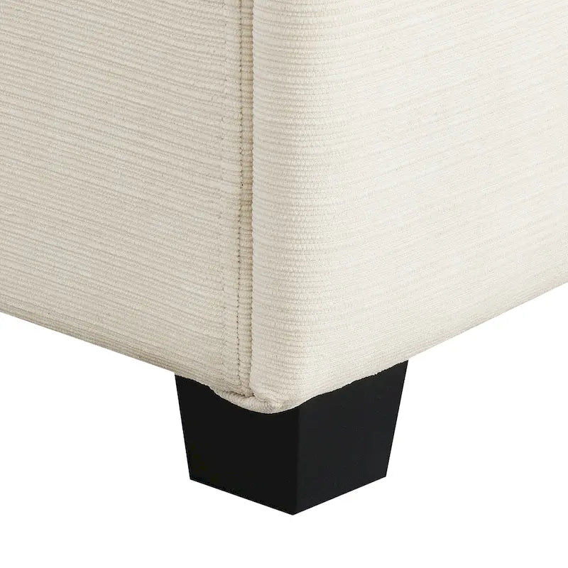 128 Chenille U-Shaped Sectional Sofa with Ottoman, 6-Seater Couch Set and Hidden Storage, USB Charging &amp; Cup Holders