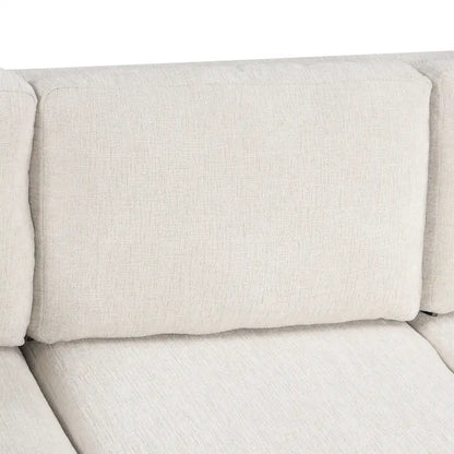 108.6 Chenille U-Shaped Sectional Sofa Bed with USB Ports, Storage Chair, and 3 Back Pillows
