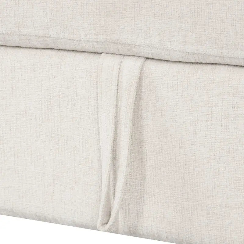 108.6 Chenille U-Shaped Sectional Sofa Bed with USB Ports, Storage Chair, and 3 Back Pillows