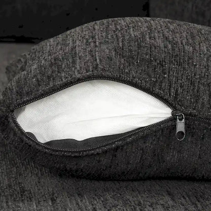 108.6 Chenille U-Shaped Sectional Sofa Bed with USB Ports, Storage Chair, and 3 Back Pillows