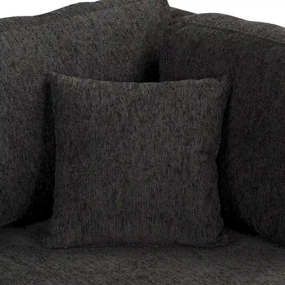 108.6 Chenille U-Shaped Sectional Sofa Bed with USB Ports, Storage Chair, and 3 Back Pillows