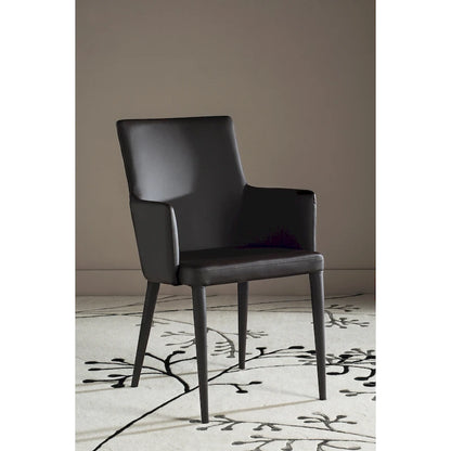 SAFAVIEH Elois Mid-Century Dining Modern White Arm Chair - 23.6 W x 21.6 L x 35.5 H - 24Wx22Dx36H