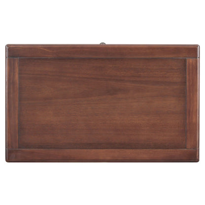 Mid-Century Modern Nightstand, Wooden Lockers with Metal Handle 3 Drawers, Entry Side Table with Solid Wood Legs