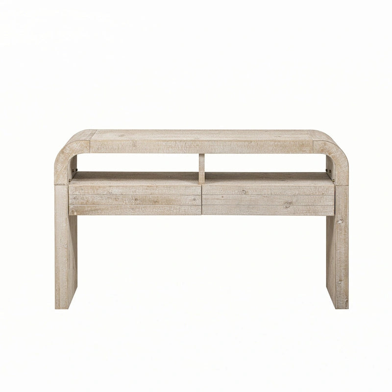 Console Table Entryway Table, Natural Wood Wash