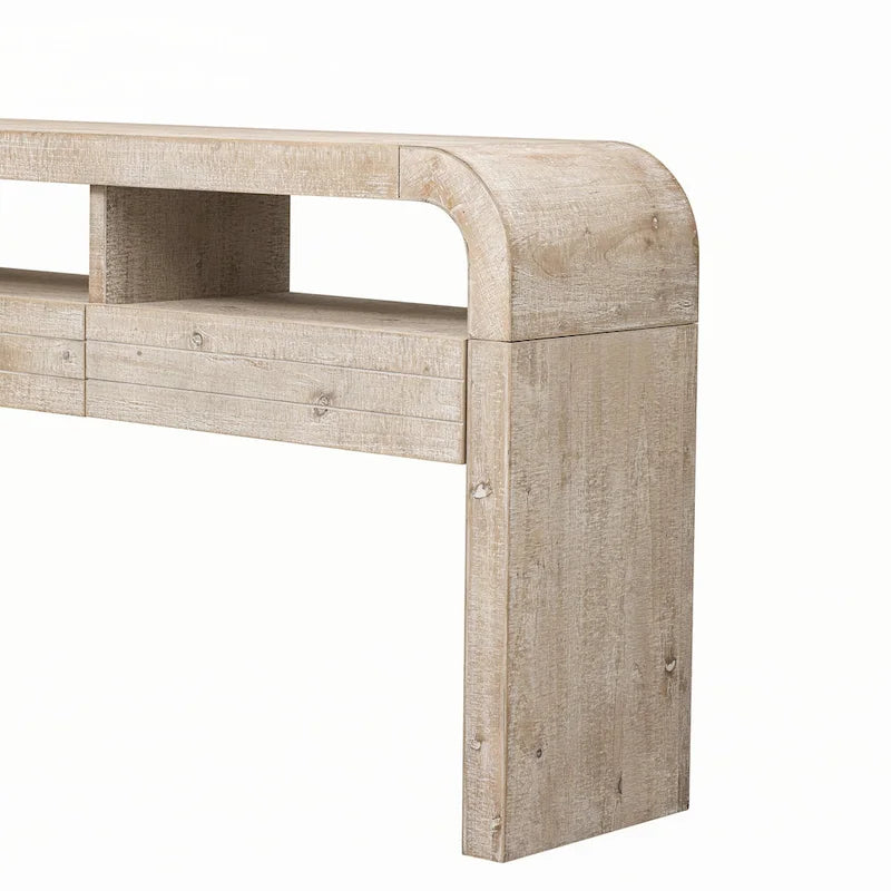 Console Table Entryway Table, Natural Wood Wash