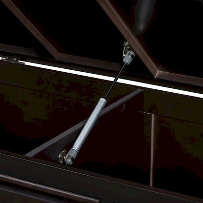 Retro Shoe Storage Bench with Safe Soft-Close Devices &amp; Cushion