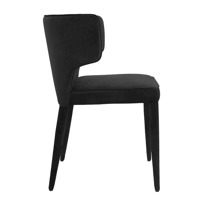Extended Wingback Modern Leather Dining Chair