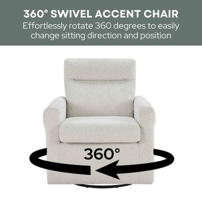 Convenience Concepts Take a Seat Olivia Swivel Accent Armchair