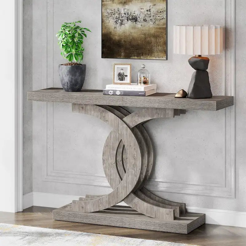 Console Tables for Entryway, Farmhouse 39 Wooden Sofa Table