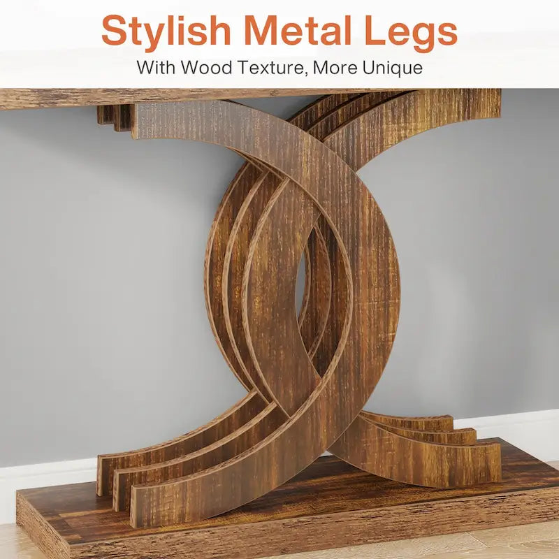 Console Tables for Entryway, Farmhouse 39 Wooden Sofa Table