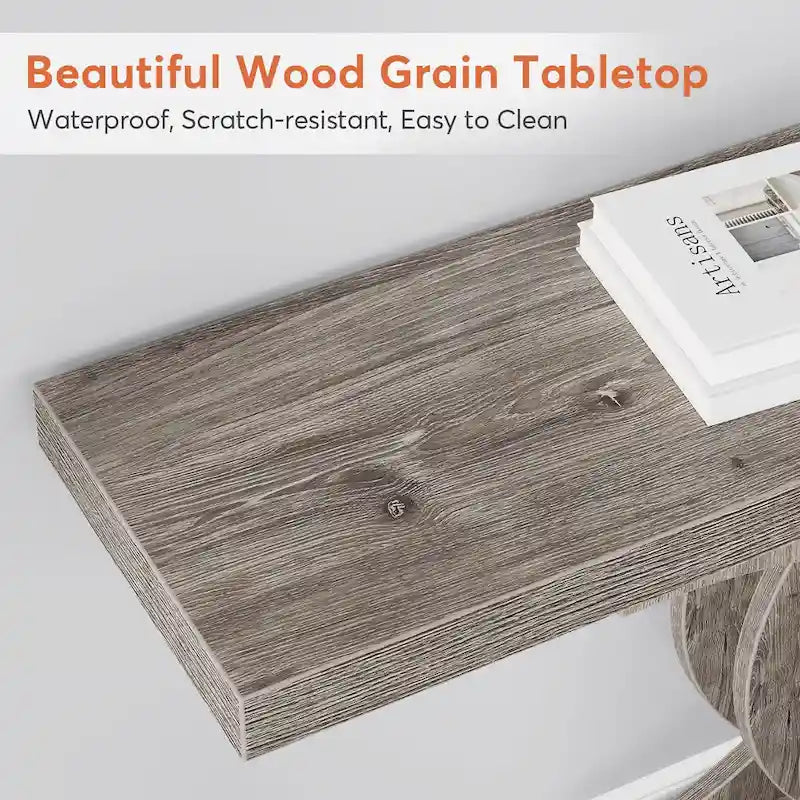 Console Tables for Entryway, Farmhouse 39 Wooden Sofa Table