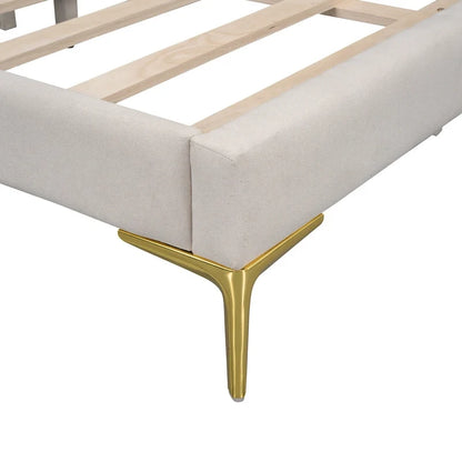 Modern Upholstered Daybed with Armrest and Headrest