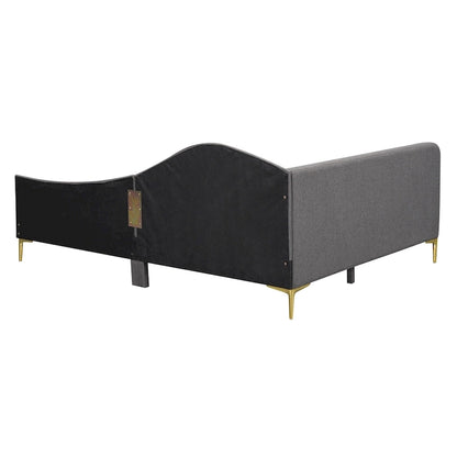 Modern Upholstered Daybed with Armrest and Headrest