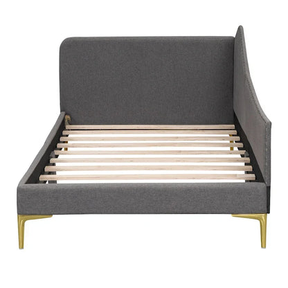 Modern Upholstered Daybed with Armrest and Headrest