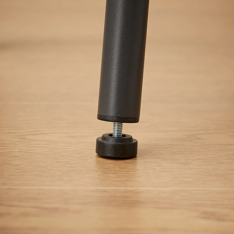 Rustic 4-Piece Dining Set with Rectangular Table &amp; 3 PU Leather Bar Chairs