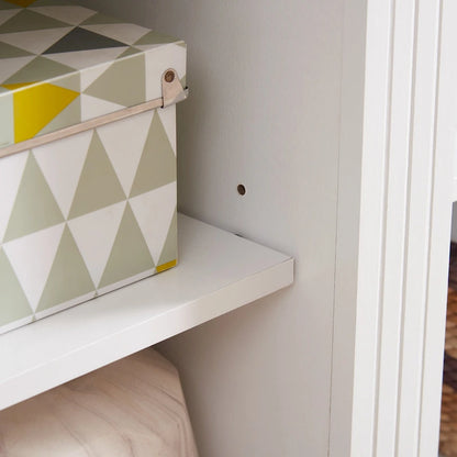 White 66 TV Stand with Large Cabinet &amp; Adjustable Shelves for TVs Up to 65