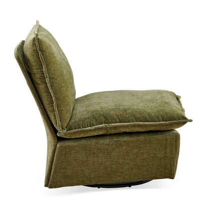 28.74 Chenille Upholstered 360 Swivel Rocking Chair