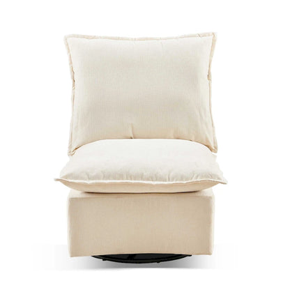 28.74 Chenille Upholstered 360 Swivel Rocking Chair