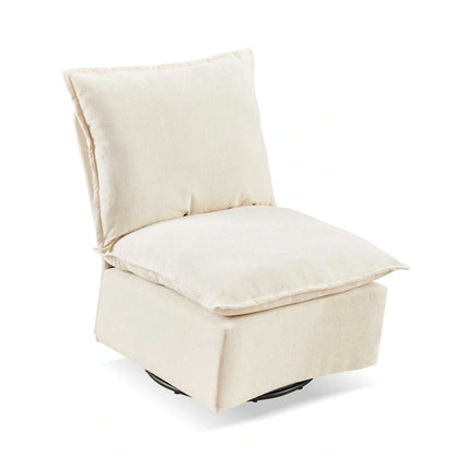 28.74 Chenille Upholstered 360 Swivel Rocking Chair
