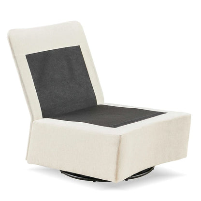 28.74 Chenille Upholstered 360 Swivel Rocking Chair