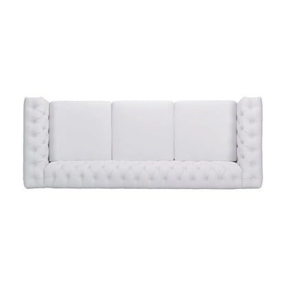 Chesterfield 3-seater Sofa with Button Tufting and Nailheads