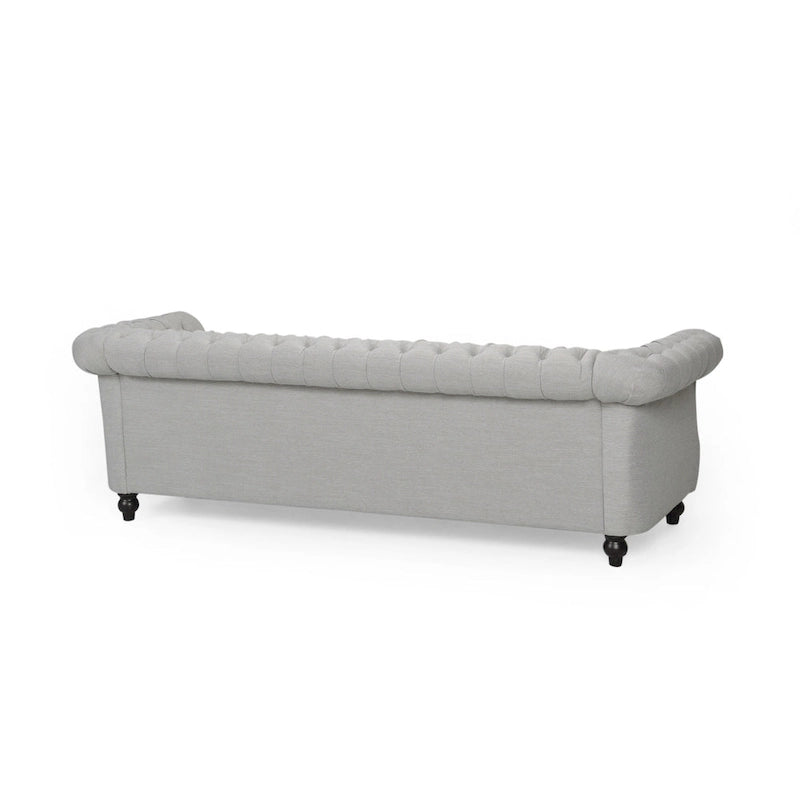 Chesterfield Button Tufted 3-seater Sofa with Nailheads