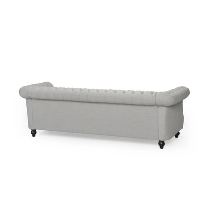 Chesterfield Button Tufted 3-seater Sofa with Nailheads