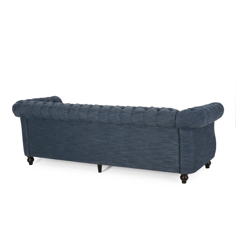 Chesterfield Button Tufted 3-seater Sofa with Nailheads