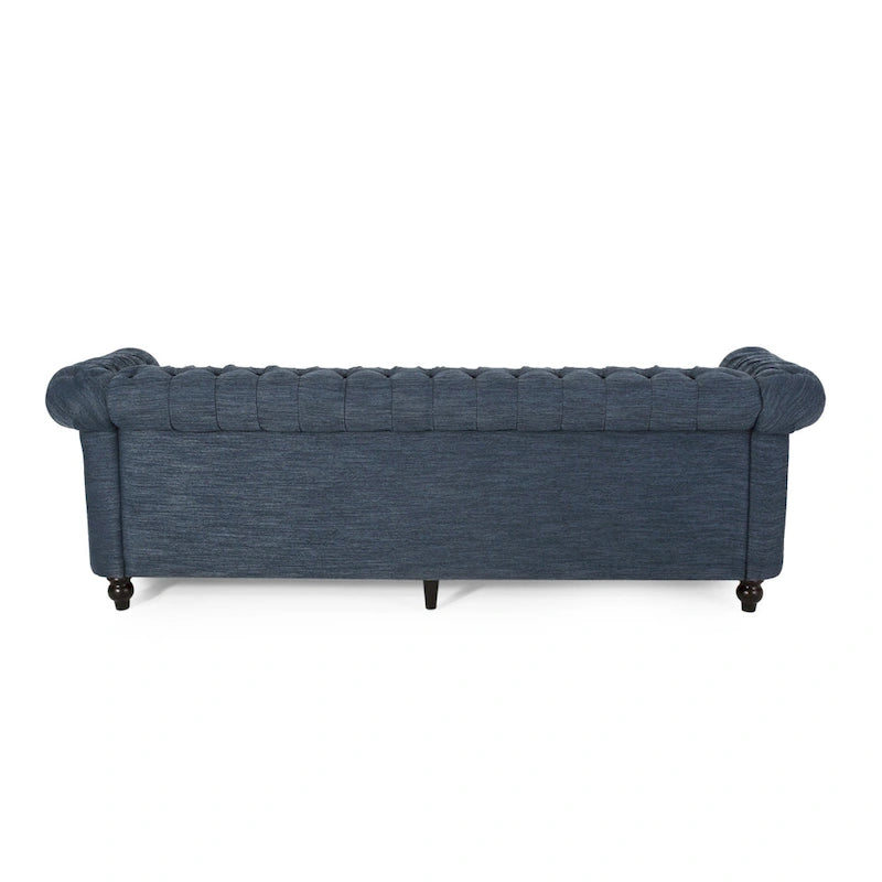Chesterfield Button Tufted 3-seater Sofa with Nailheads