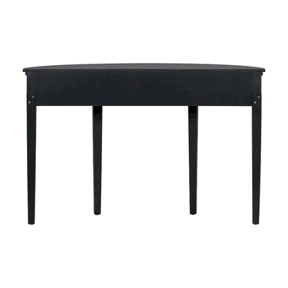 51.1 Modern Curved Console Table with Vertical Stripe Drawer Fronts for Entryway, Hallway, Living Room