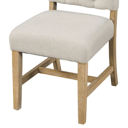 Retro 5-Piece Wooden Dining Table Set with Extendable Round Table &amp; 4 Chairs