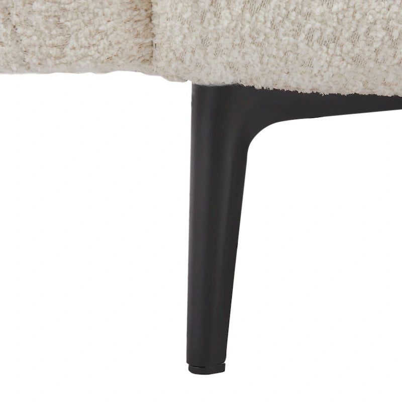 64 Classic Fabric 2-Seater Sofa with Wood Frame &amp; 2 Pillows