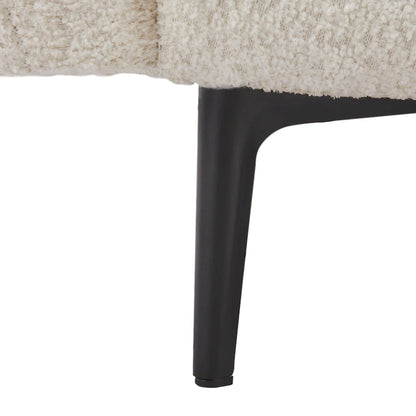 64 Classic Fabric 2-Seater Sofa with Wood Frame &amp; 2 Pillows