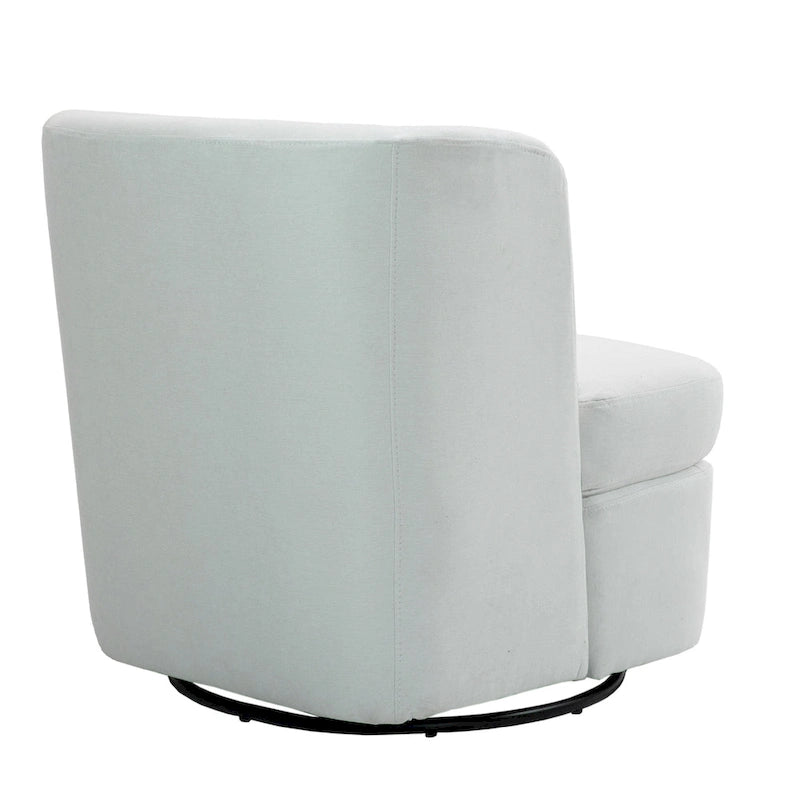 Swivel Upholstered Accent chair With pillow