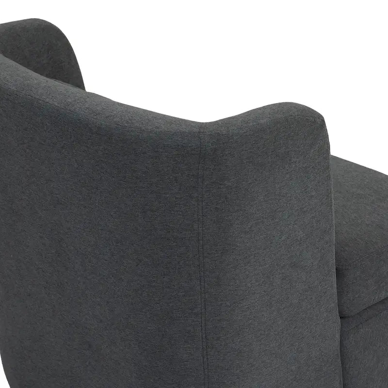 Swivel Upholstered Accent chair With pillow